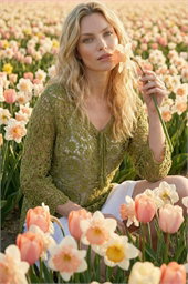 Crochet Tie Front Knit Tunic