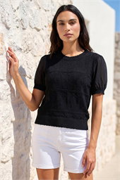 Pointelle Knitted Top
