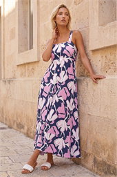 Floral Strappy Maxi Dress