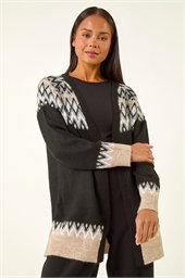 Petite Fairisle Knit Cardigan