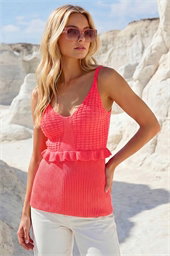 Dusk Crochet Frill Top