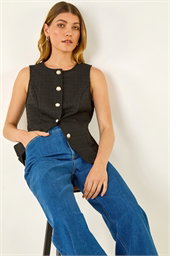 Boucle Stretch Waistcoat