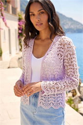 Crochet Edge To Edge Cardigan