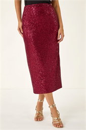 Dusk Sequin Pencil Skirt