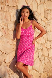 Petite Geometric Strappy Stretch Dress