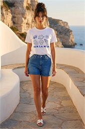 Dusk Shell Print Stretch T-Shirt