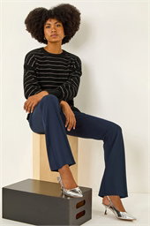Bootcut Leg Stretch Trousers