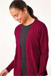 Petite Plain Stretch Cardigan