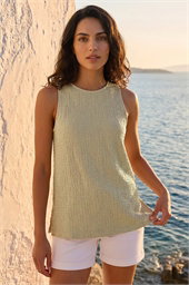 Dusk Textured Longline Stretch Top