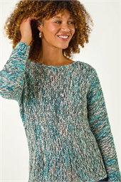 Batwing Tape Yarn Jumper