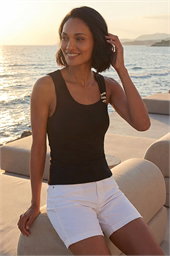 Dusk Metallic Trim Stretch Vest