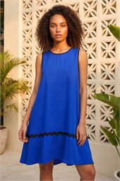 Ric Rac Trim Swing Dress 