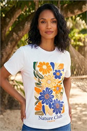 Dusk Cotton Floral Print T-Shirt