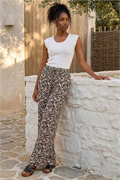 Abstract Wide Leg Trouser