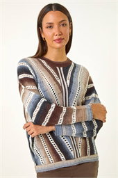 Chevron Stitch Detail Jumper