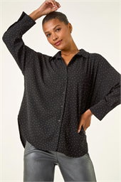 Hotfix Collared Longline Shirt