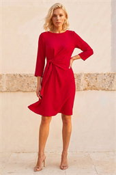 Petite Tie Waist Front Dress