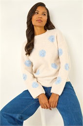 Scattered Flower Knit Jumper