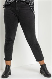 Curve High Waisted Mom Jeans