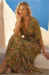 Aztec Boho Maxi Dress