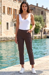 Turn Up Stretch Cargo Trousers