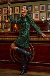 Sequin Shift Stretch Dress