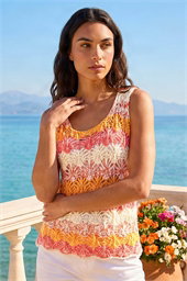 Crochet Stripe Vest