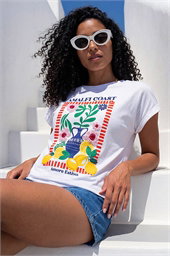 Amalfi Coast Beaded T-Shirt