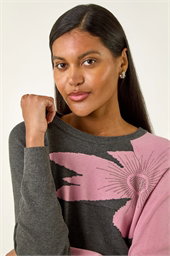Floral Sparkly Knit Jumper