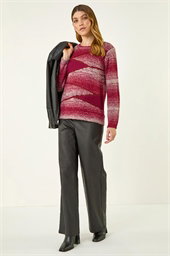 Colour Block Knit Jumper