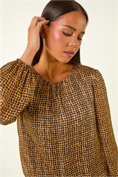 Petite Spot Bubble Hem Top