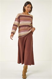 Bobble Knit Stripe Jumper