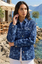 Floral Print Pocket Jacket