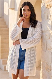 Curve Open Knit Cardigan