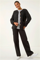Fleece Front Pocket Jacket