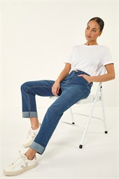 Petite Turn Up Pocket Jeans