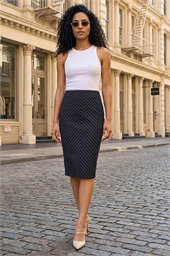 Chevron Pencil Skirt