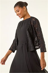 Glitter Sequin Lace Top