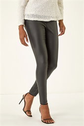 Coated Faux Leather Jeggings