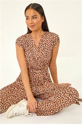 Petite Spot Tie Waist Jumpsuit