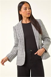 Petite Boucle Revere Collar Blazer