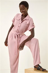Utility Buttoned Jumpsuit