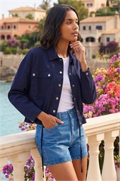 Utility Collared Pocket Stretch Jacket