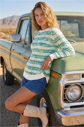 Space Dye Stripe Knit Jumper