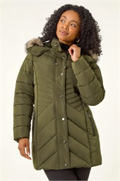 Petite Longline Padded Puffer Coat