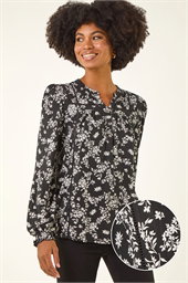 Floral Print Long Sleeve Top