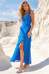 Dusk Frill Maxi Dress