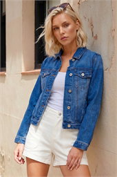 Petite Bleached Denim Jacket