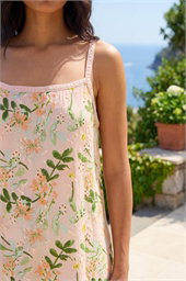 Floral Broderie Trim Cami Top