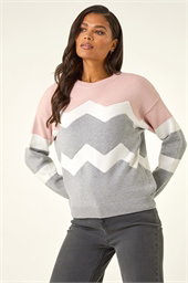 Zig Zag Contrast Jumper